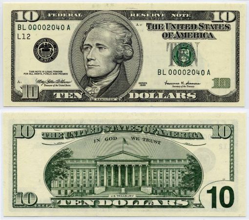 10 USD bills