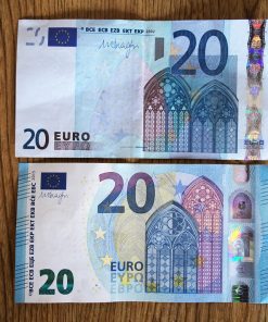 Fake 20 euro notes
