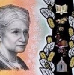 Counterfeit Australian 50 dollar notes