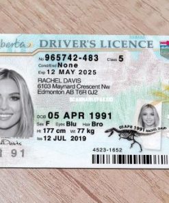 Fake Alberta Canada Driver License